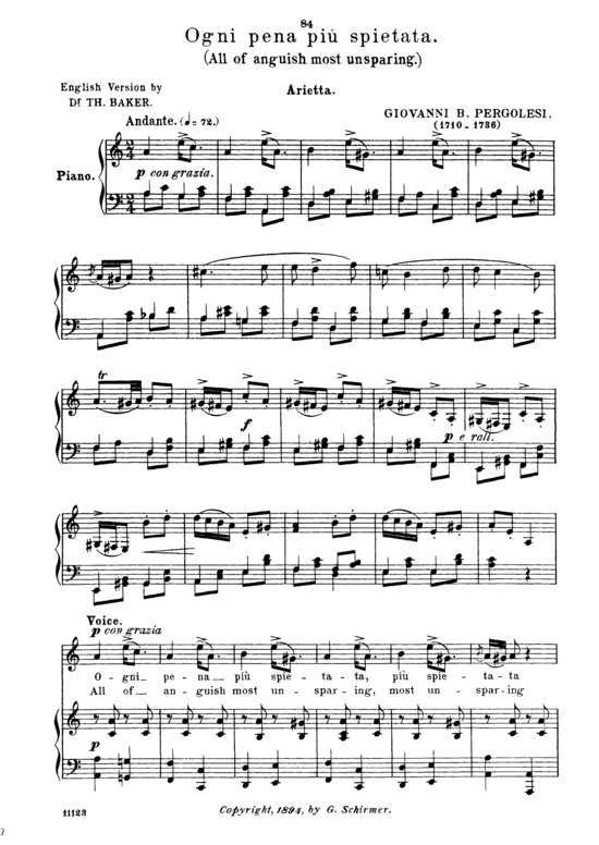 Product picture to: Ogni pena più spietataGiovanni Pergolesi