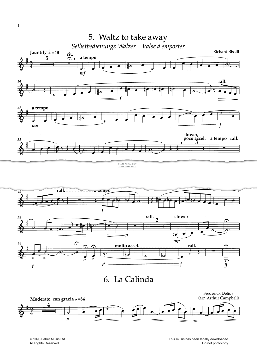 Produktgalerie: Seite 1 von 1 La Calinda, Frederick Delius, Horn, Klavier