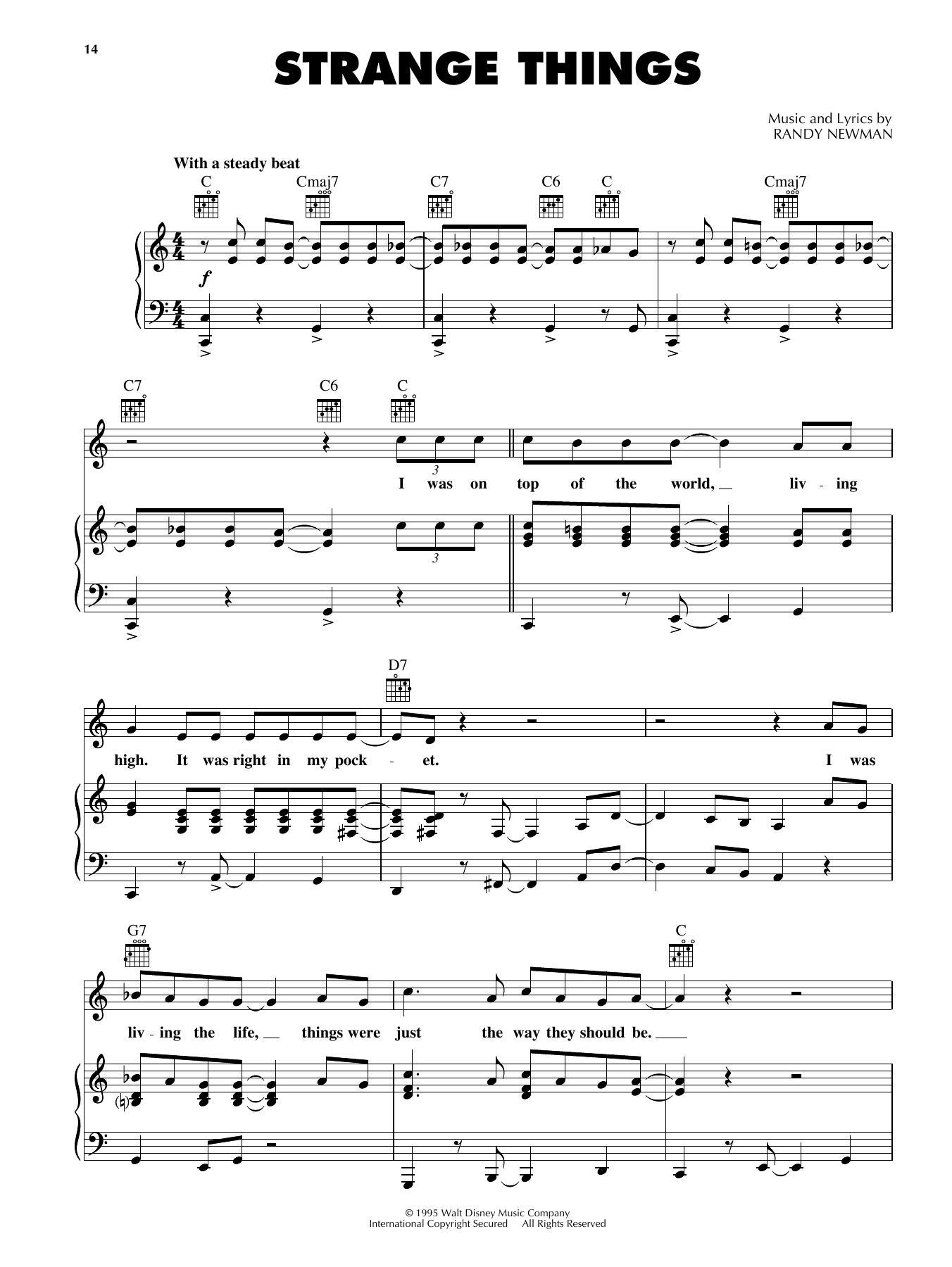 Produktbild zu: Strange Things (from Disney's Toy Story)
