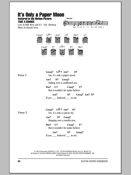 Produktbild zu: It's Only A Paper Moon