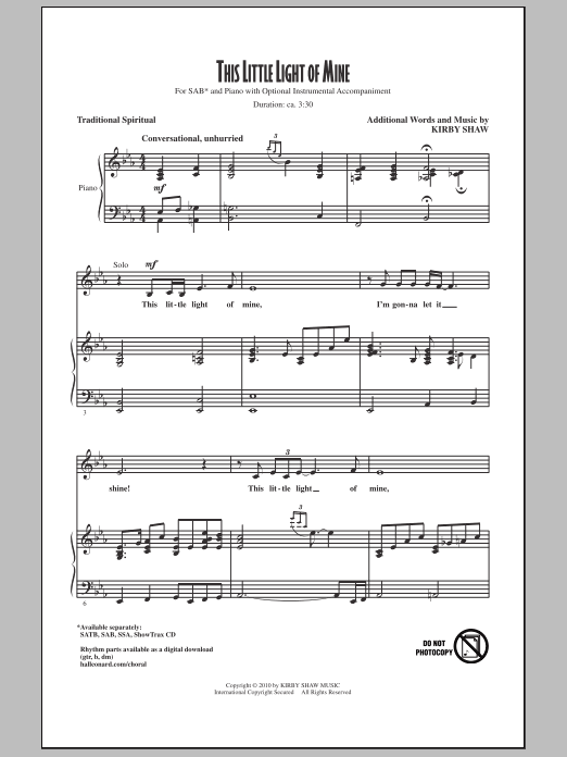 Produktbild zu: This Little Light Of Mine