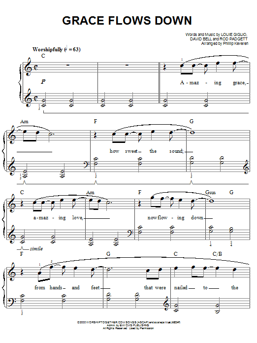 Produktbild zu: Grace Flows Down (arr. Phillip Keveren)