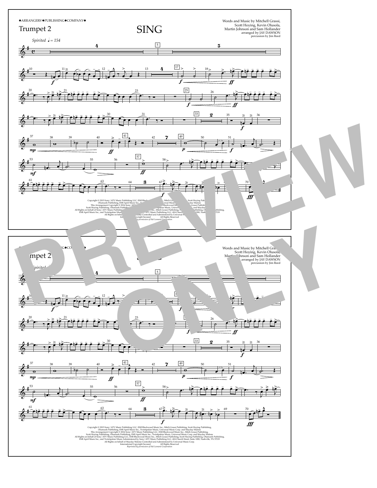 Product picture to: Sing - Trumpet 2