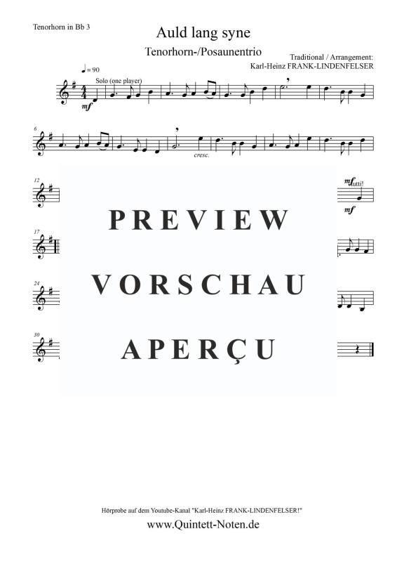 Product gallery: Page 9 of 10 Auld Lang Syne, , Tenor Horn Trio Or Trombone Trio
