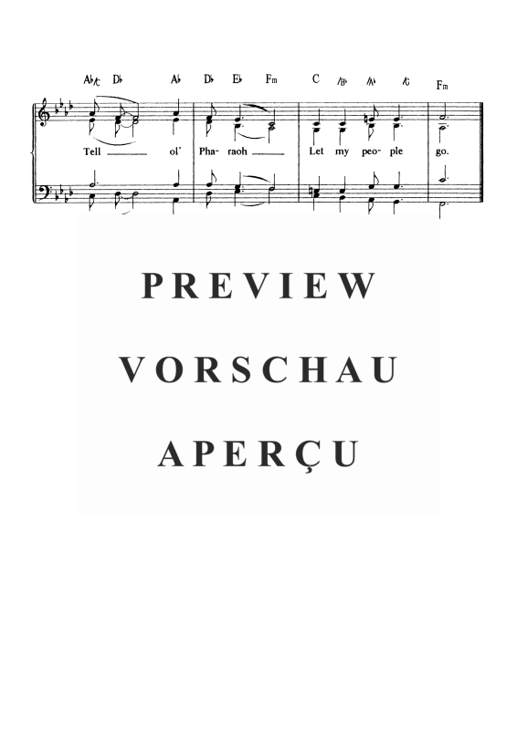 Produktgalerie: Seite 4 von 4 Go Down, Moses, , Gemischter Chor