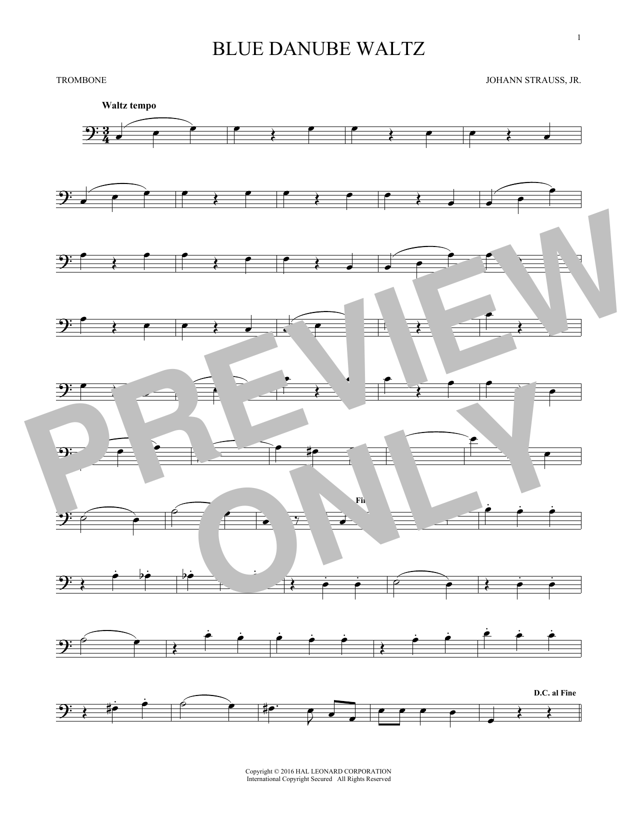 Product gallery: Page 1 of 1 Blue Danube Waltz, Johann Strauss, Jr.