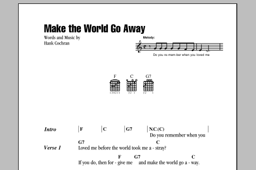 Produktbild zu: Make The World Go Away