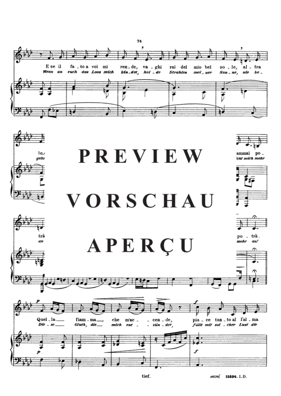 Product gallery: Page 7 of 8 Dopo tante e tante pene, Sieber Ferdinand, Low Voice and Piano