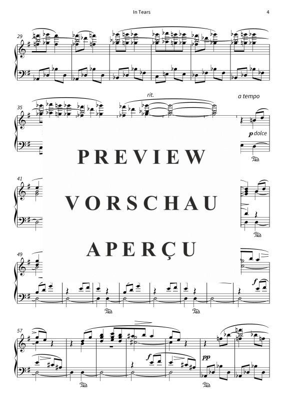 Product gallery: Page 6 of 7 In Tears - No. 9 from On the Overgrown Path, , Piano Solo