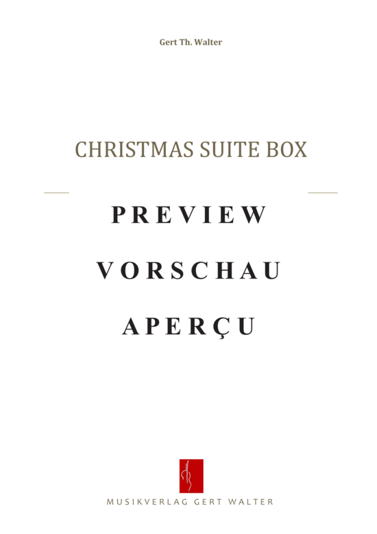 Produktgalerie: Seite 12 von 21 Christmas Suite Box , , (Stimmenauszug Kontrabass)