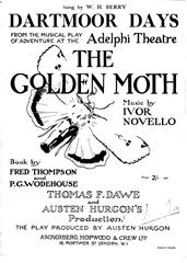 cover: Dartmoor Days (from 'The Golden Moth'), Ivor Novello