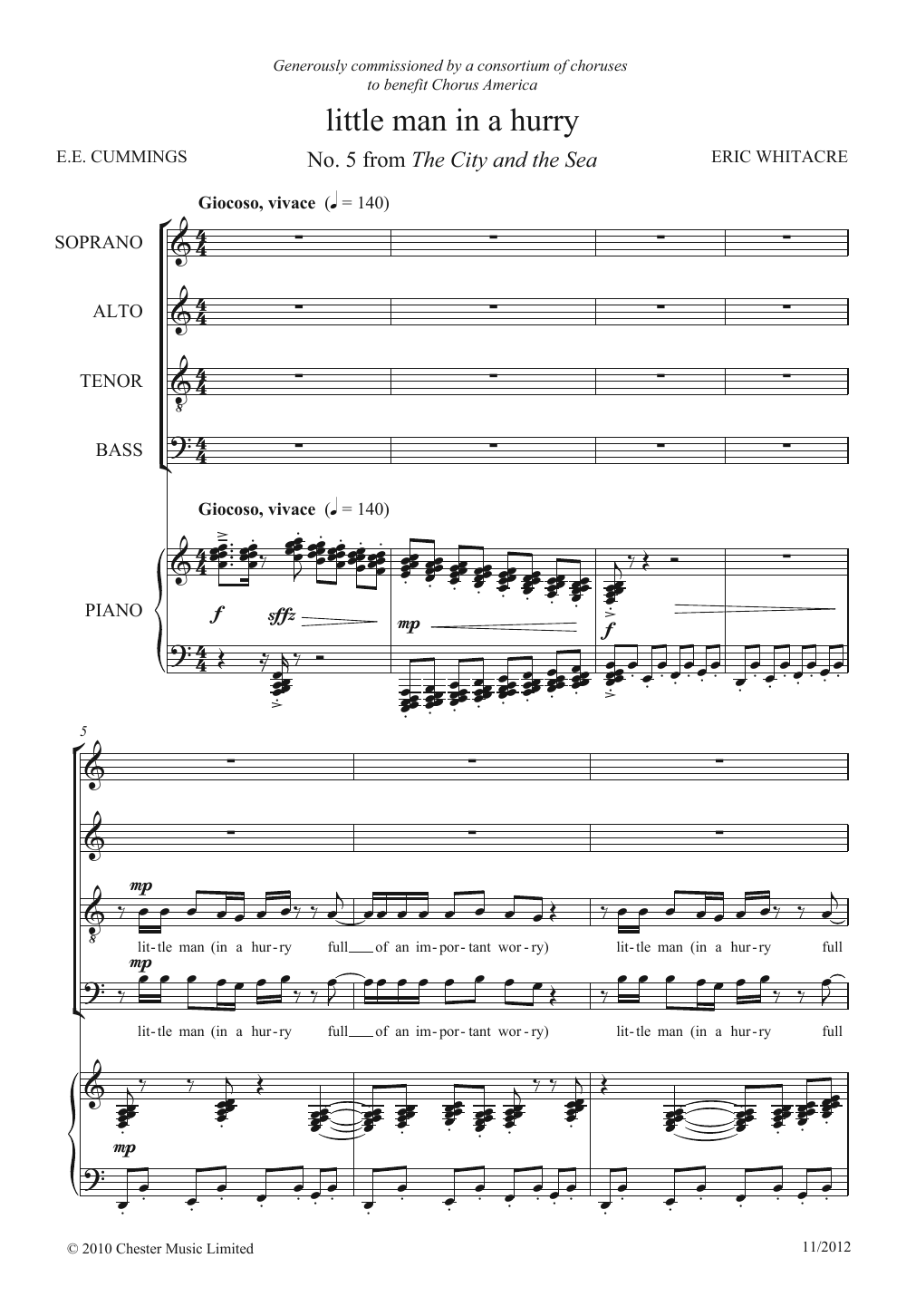 Produktbild zu: Little Man In A Hurry (From 'The City And The Sea')