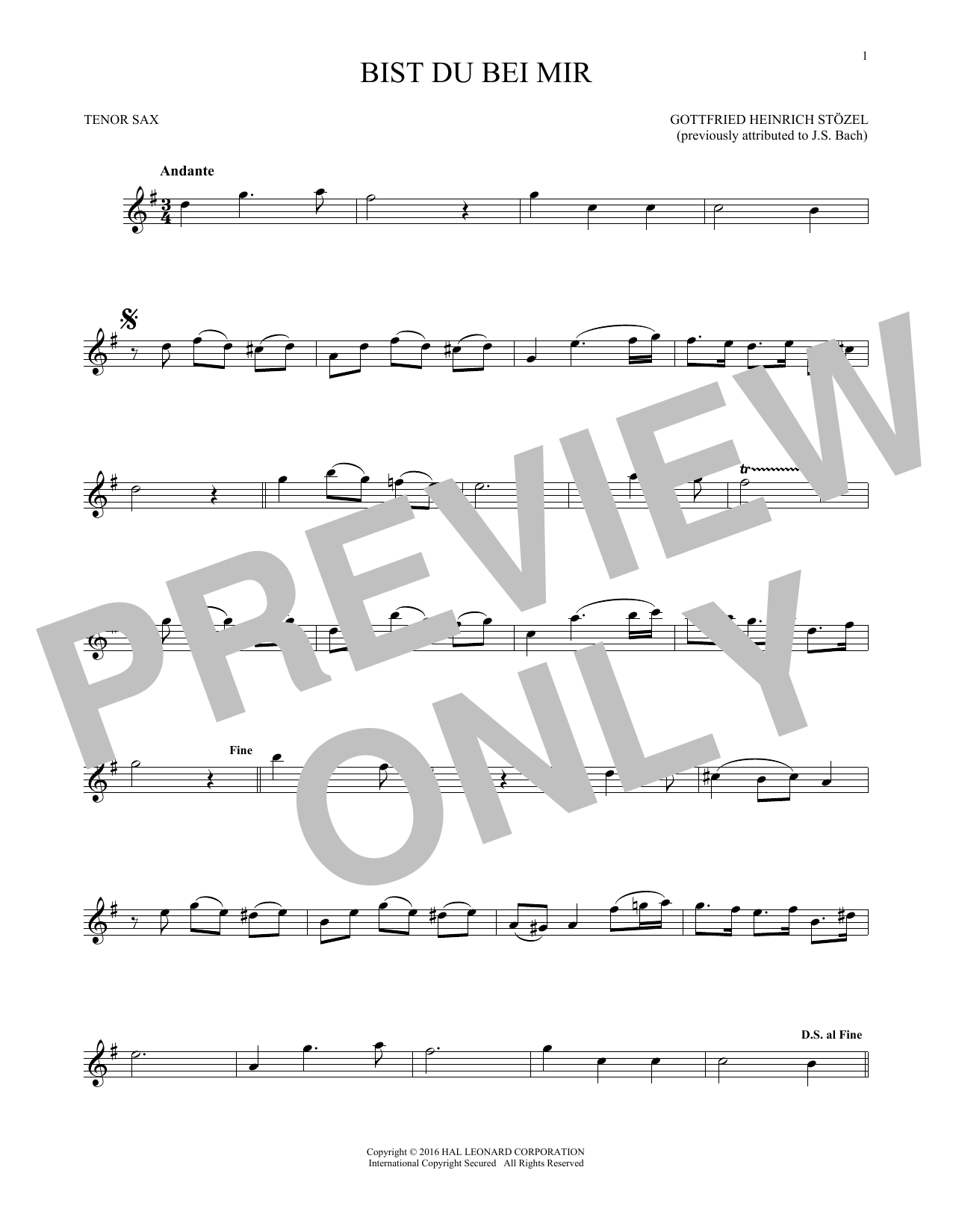 Product gallery: Page 1 of 1 Bist du bei mir (You Are With Me), Johann Sebastian Bach