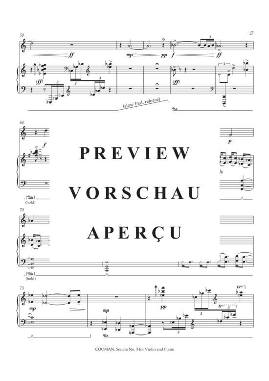 Product gallery: Page 18 of 21 Sonata no. III for violin and piano , , (violin + piano)