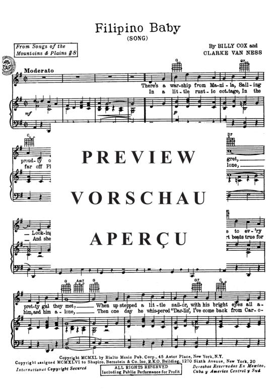 Produktgalerie: Seite 3 von 8 Filipino Baby , Popular Standard, Klavier und Gesang