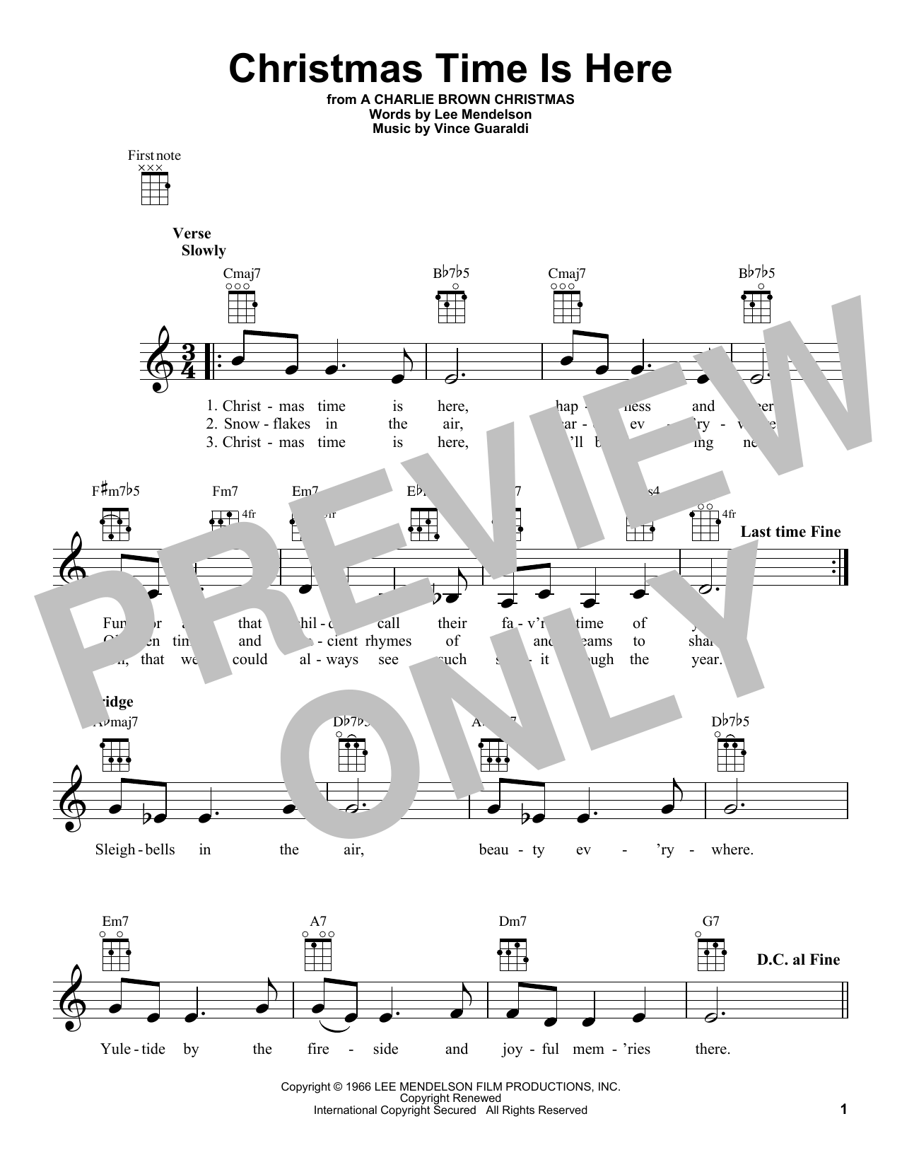 Product gallery: Page 1 of 1 Christmas Time Is Here, Vince Guaraldi