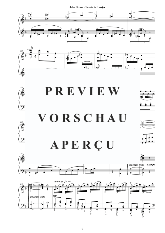 Produktgalerie: Seite 10 von 11 Toccata in F major, , Klavier