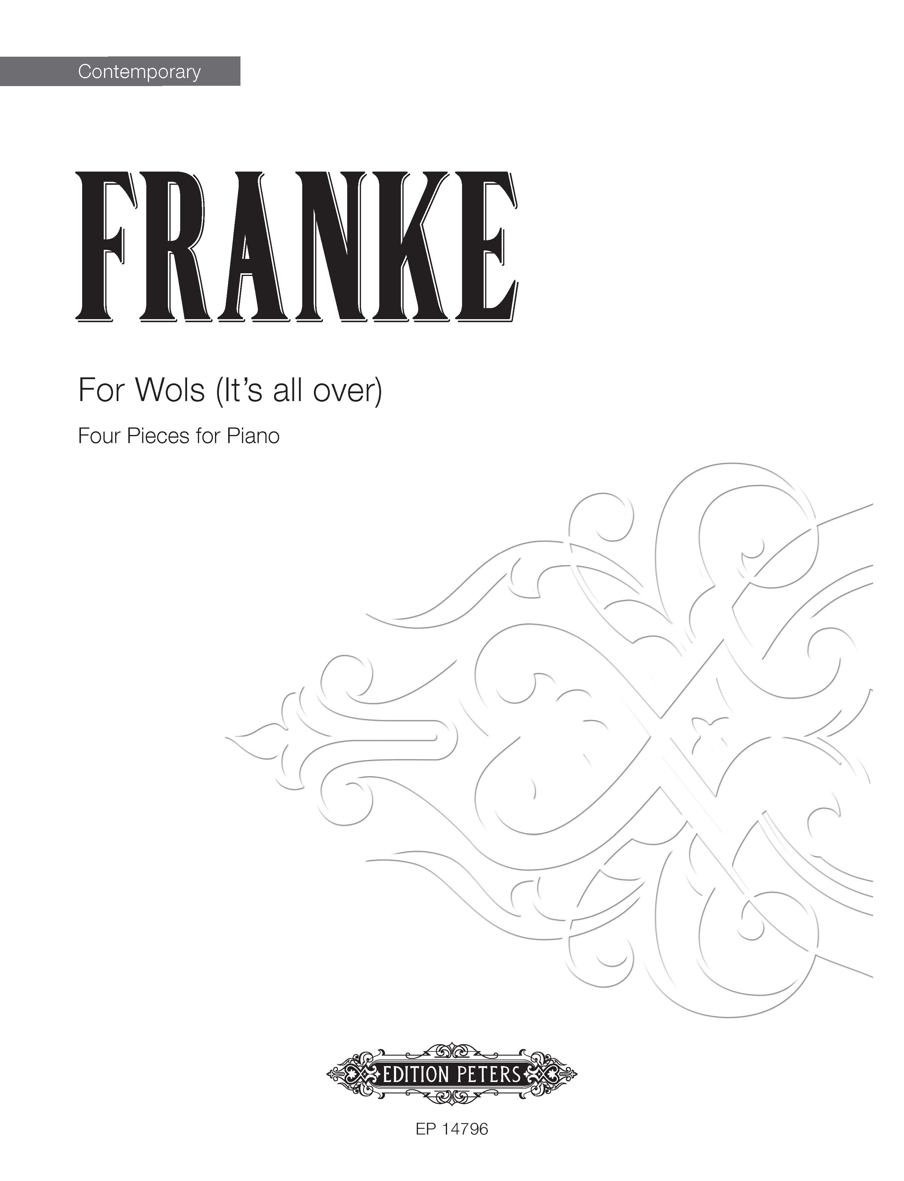 Produktbild zu: For Wols (It's All Over)