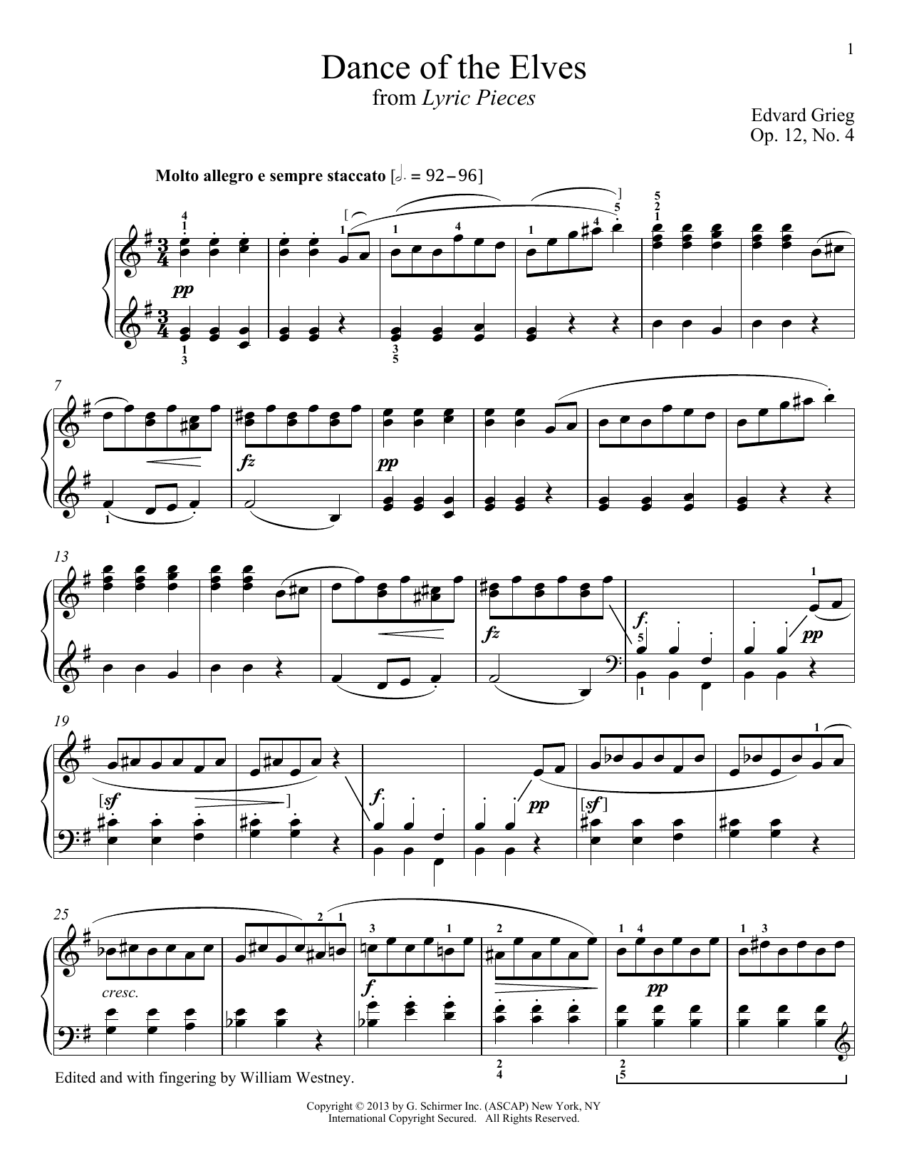 Product picture to: Elves' Dance, Op. 12, No. 4