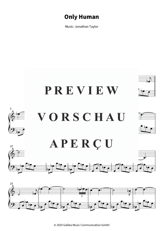 gallery: Only Human, , Klavier Solo