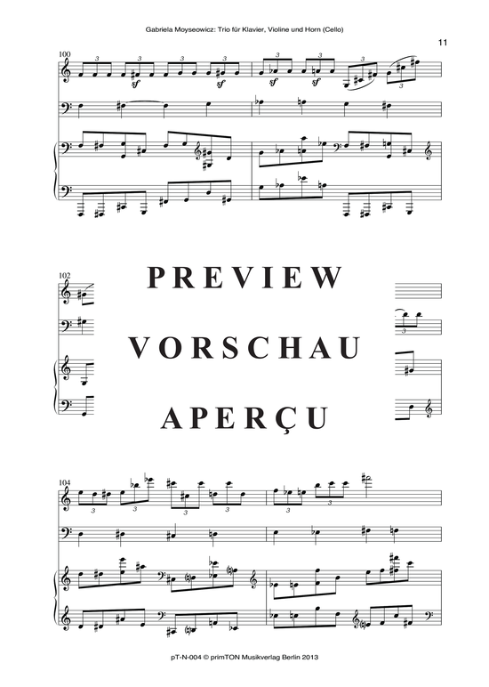 Product gallery: Page 16 of 21 TRIO, , piano, violin and horn/cello