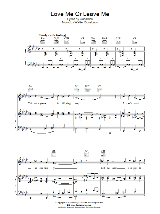 Produktbild zu: Love Me Or Leave Me
