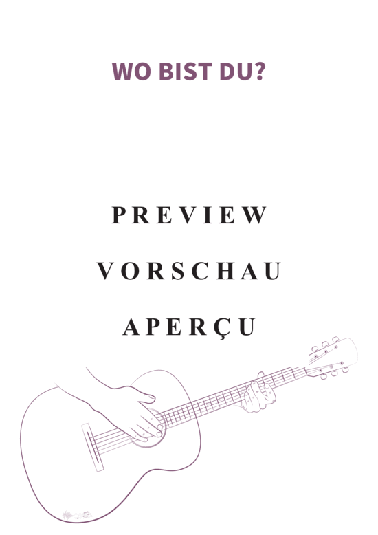 gallery: Wo bist Du?, Yvaine, Vocal and Chords Leadsheet