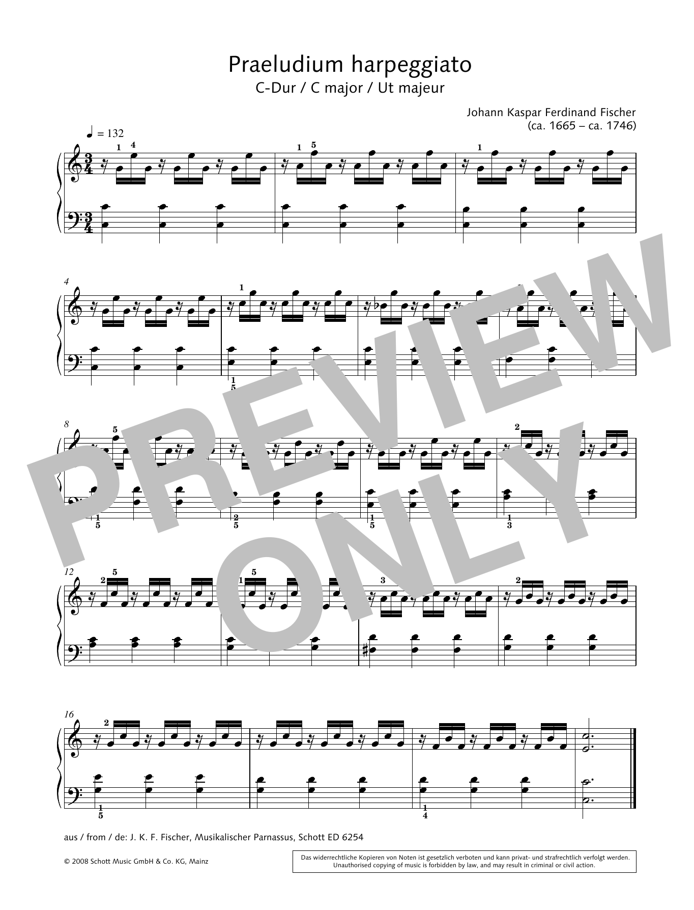 Product gallery: Page 1 of 1 Prelude harpeggiato in C major, Hans-Gunter Heumann