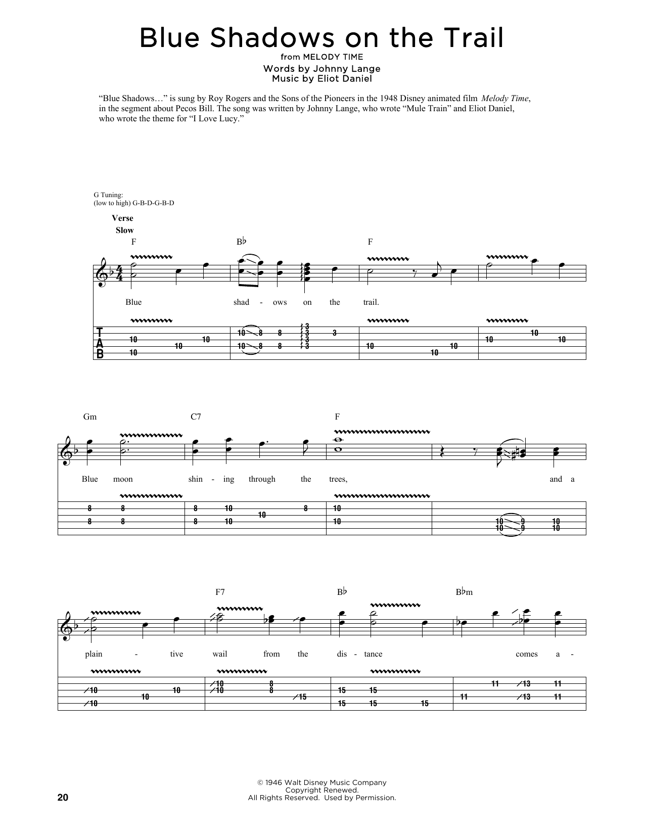 Produktbild zu: Blue Shadows On The Trail (arr. Fred Sokolow)