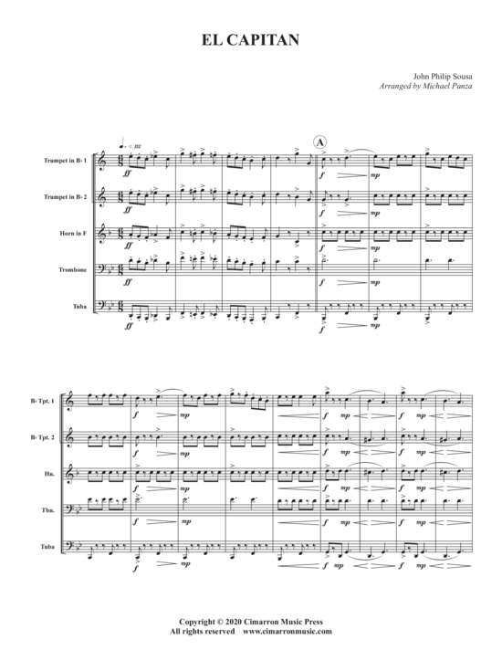 Produktbild zu: El Capitan John Phillip Sousa