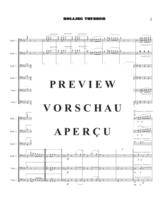 Product gallery: Page 5 of 18 Rolling Thunder , , (Tuba Ensemble EEEETT)