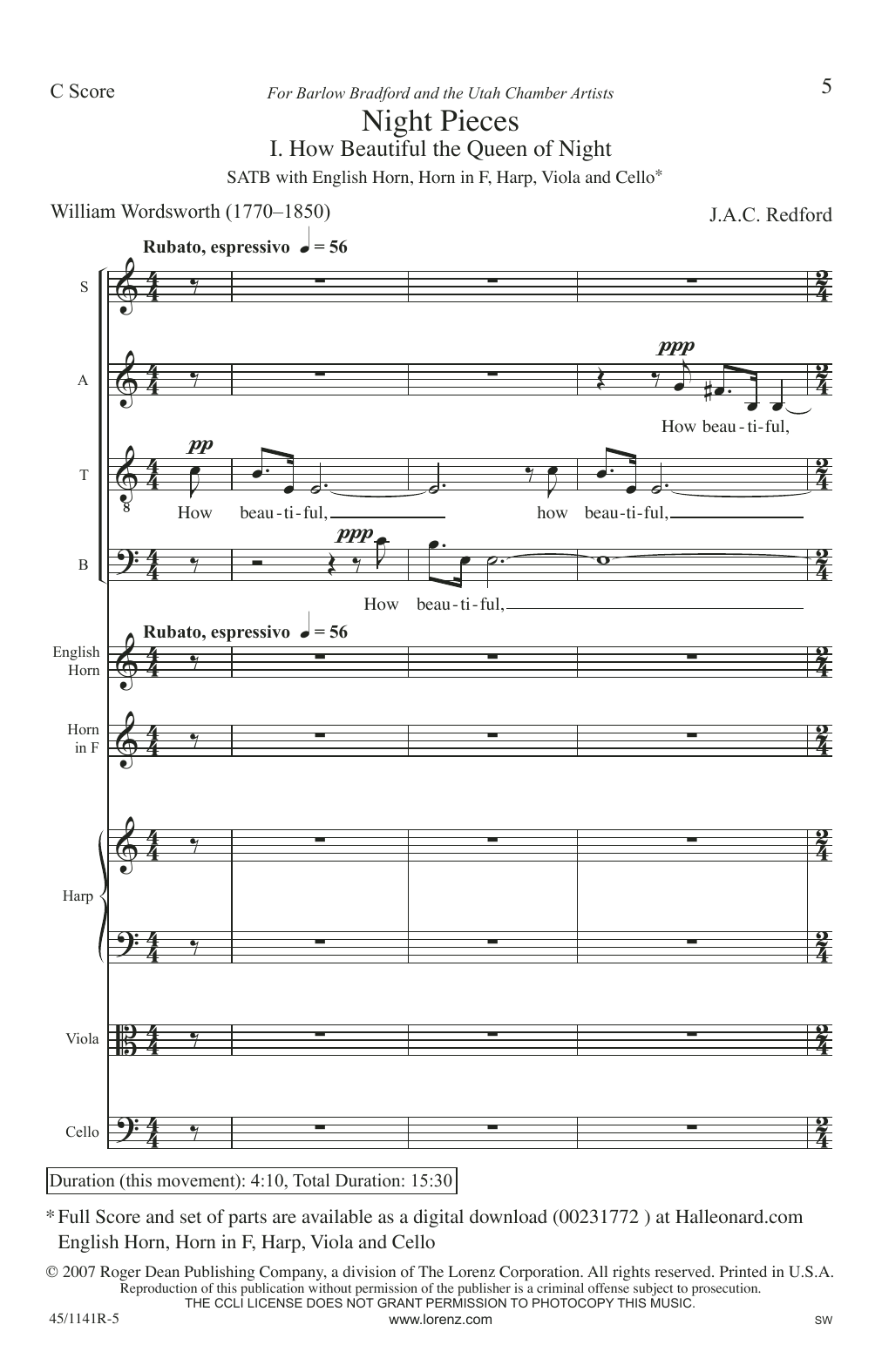 Produktbild zu: Night Pieces