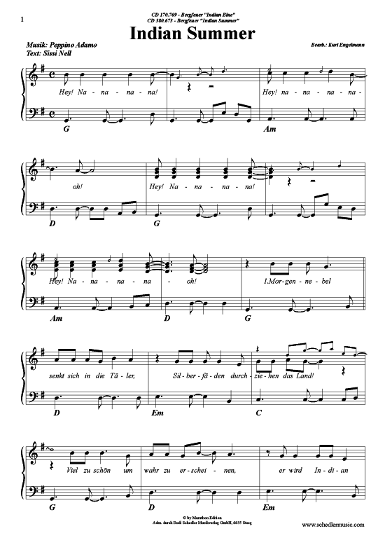 Produktgalerie: Seite 1 von 5 Indian Summer , Bergfeuer, Klavier und Gesang