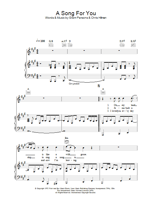 Product picture to: A Song For You