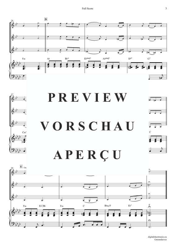 Produktgalerie: Seite 4 von 11 Greensleeves, Simoni, Edward, (Trompeten Trio + Klavier)