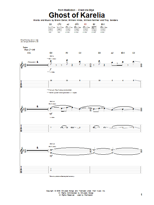 Produktgalerie: Seite 1 von 1 Ghost Of Karelia, Mastodon, Gitarre