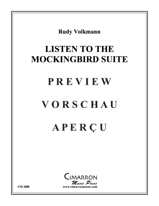 Produktgalerie: Seite 2 von 21 Listen to the Mockingbird Suite , , (Blechbläserquintett)