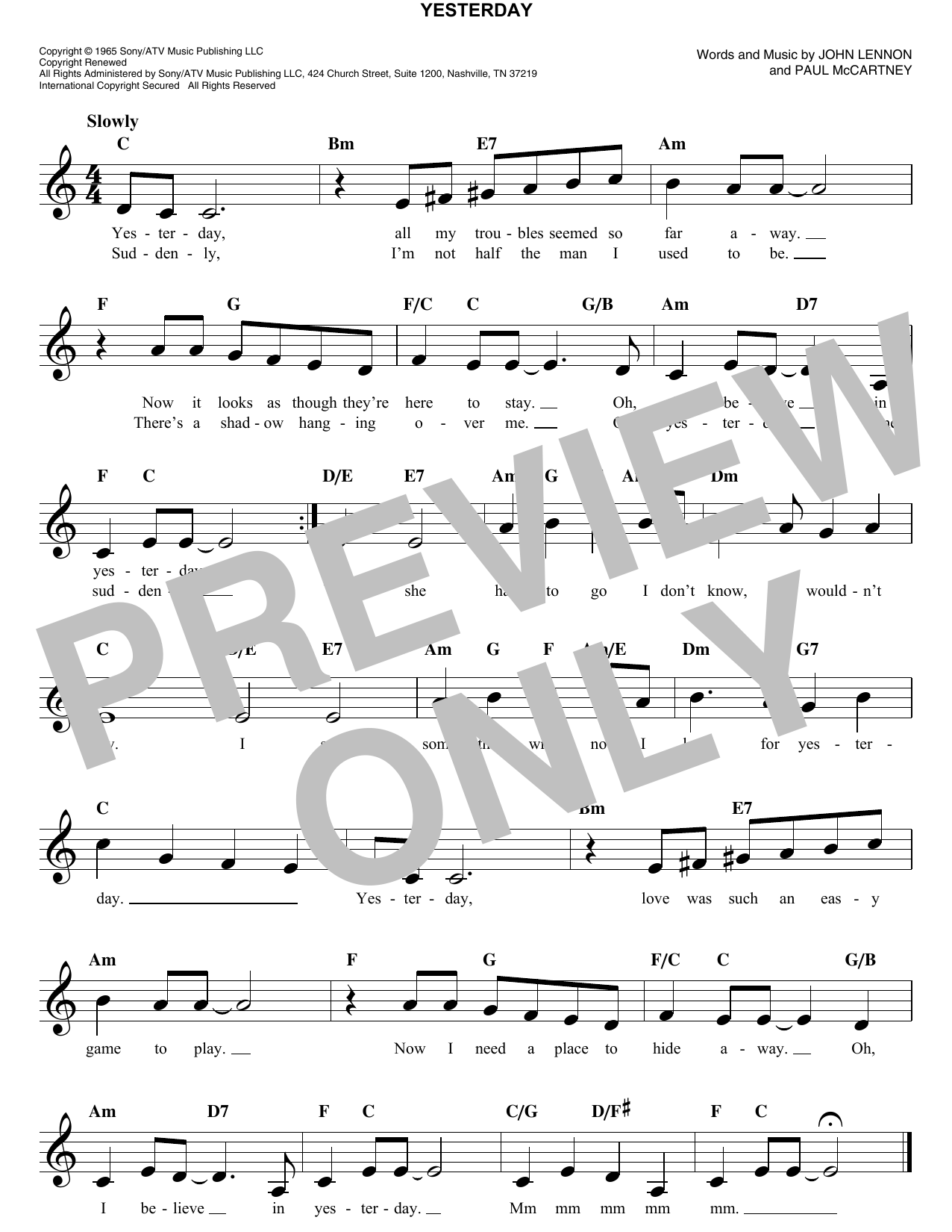 Produktgalerie: Seite 1 von 1 Yesterday, The Beatles