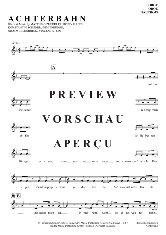 Produktgalerie: Seite 2 von 4 Achterbahn , Fischer, Helene, (Oboe)