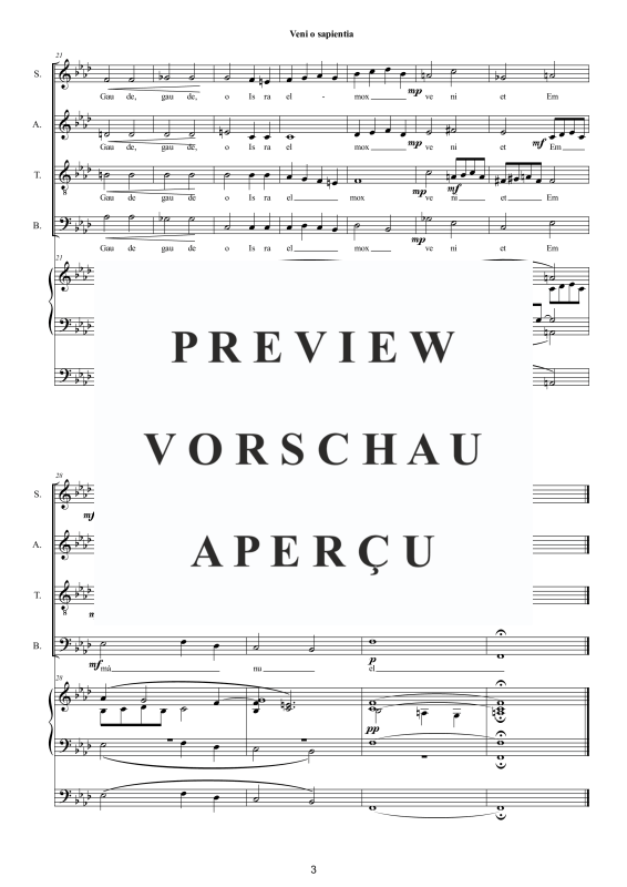 Produktgalerie: Seite 4 von 8 Veni o sapientia - Motette, , Gemischter Chor und Orgel