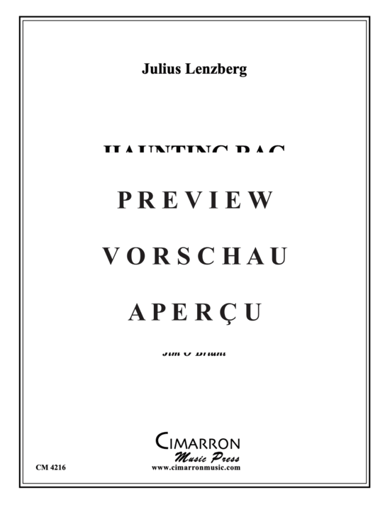 Produktgalerie: Seite 2 von 21 Haunting Rag , , (Blechbläser Quintett)