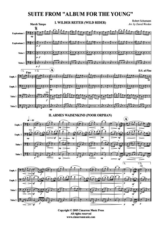 Product picture to: Suite aus Album für die Jugend Robert Schumann (aus: Album für die Jugend)