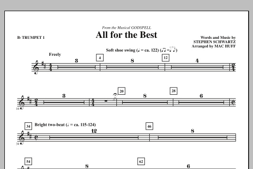Produktbild zu: All For The Best - Bb Trumpet 1