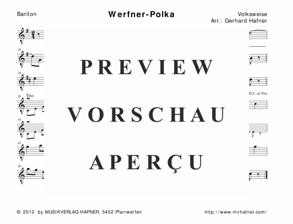 gallery: Werfner-Polka, , (Holz- und Blechbläser)