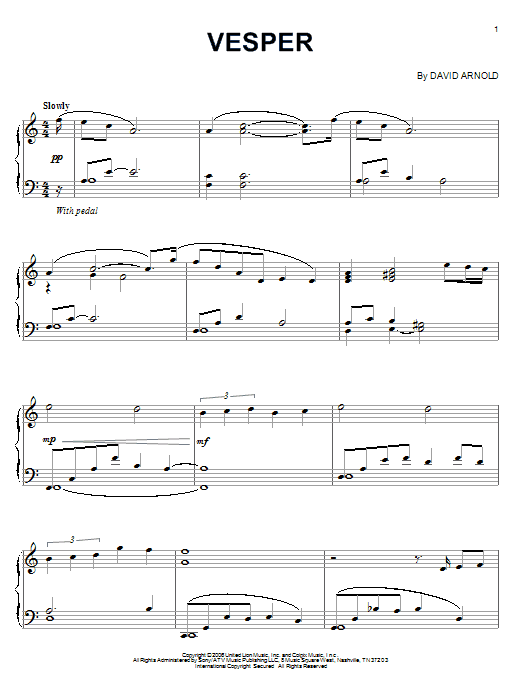 Product gallery: Page 1 of 1 Vesper, David Arnold