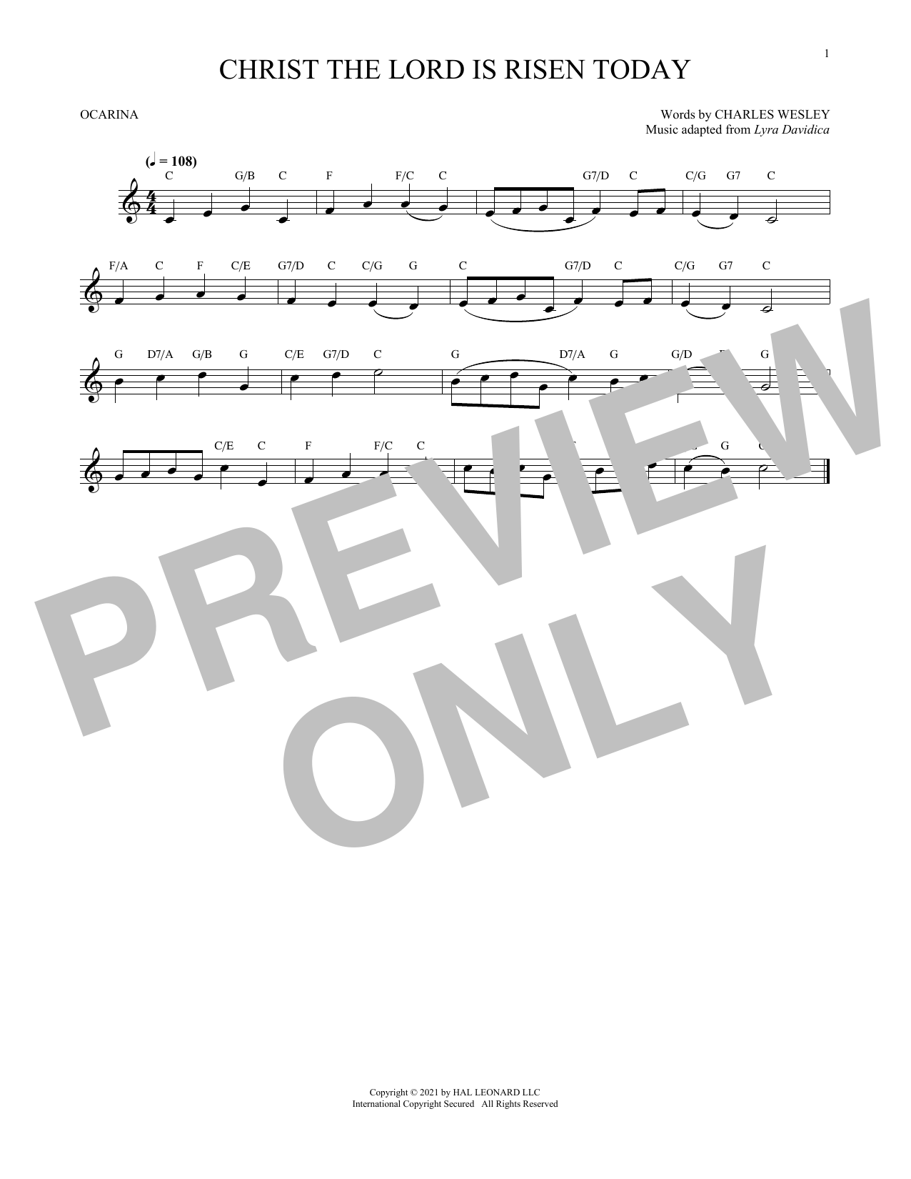 Produktbild zu:  Christ The Lord Is Risen Today (arr. Cris Gale) - Charles Wesley