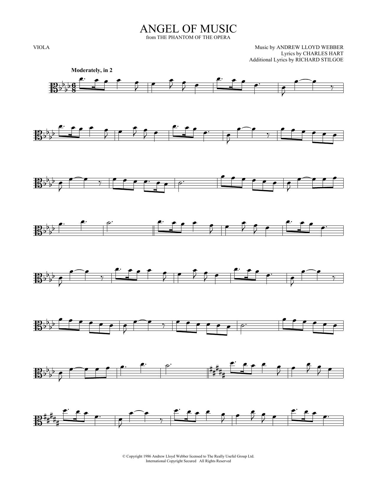 Product gallery: Page 1 of 1 Angel Of Music (from The Phantom Of The Opera), Andrew Lloyd Webber
