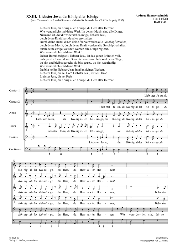 Liebster Jesu, du König aller Könige 