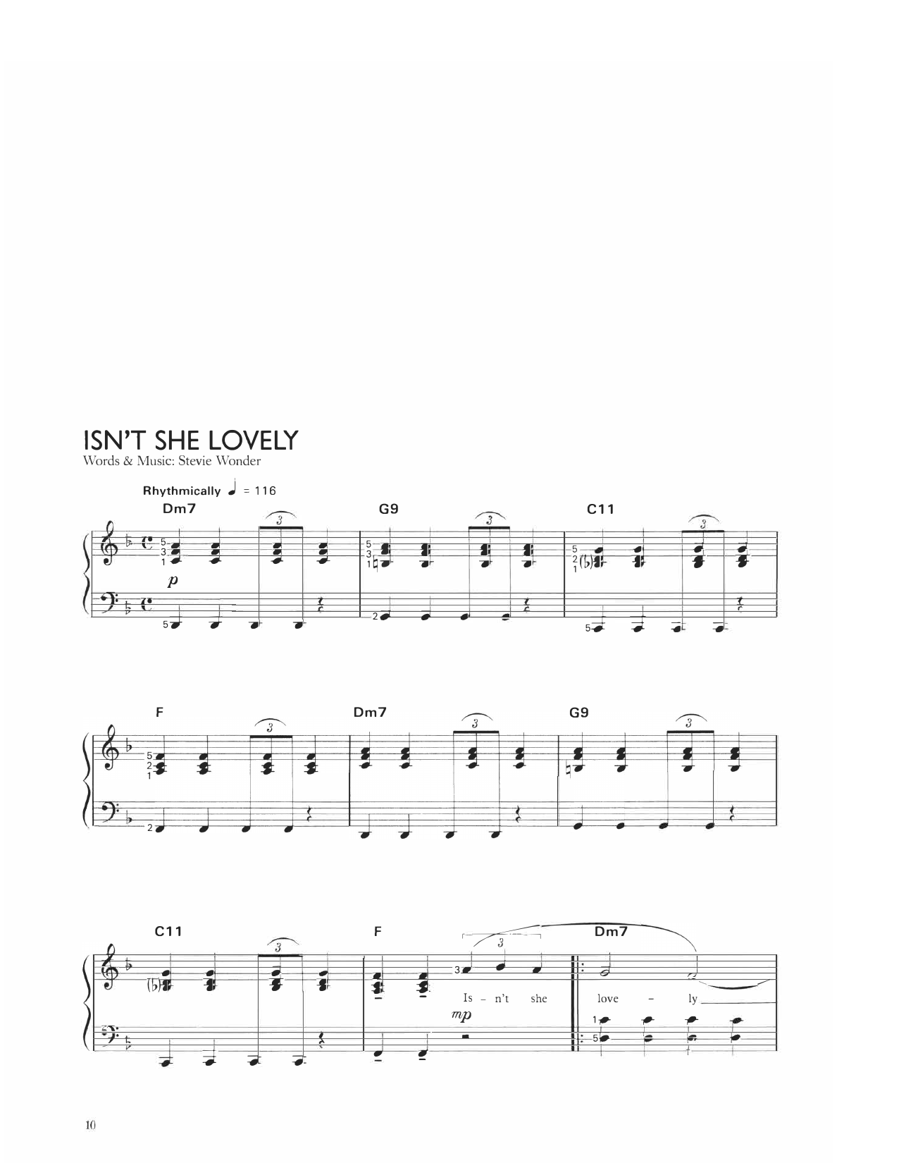 Product picture to:  Isn't She Lovely - Stevie Wonder