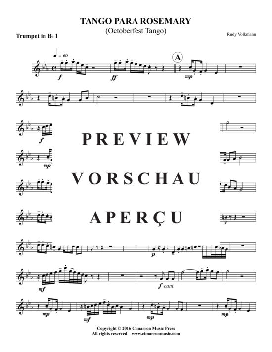 Produktgalerie: Seite 13 von 20 Tango Para Rosemary , , (Blechbläserquintett)